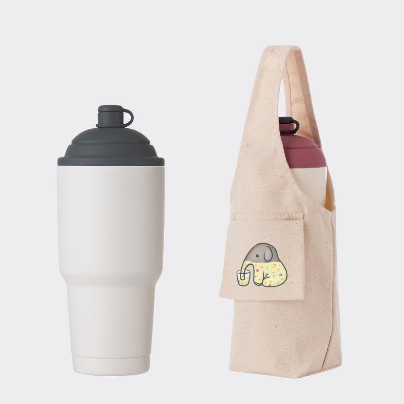 【组合优惠】YCCT速吸杯2代900ml + 提袋包覆款 - 瞬收吸管饮料杯 - 保温瓶/保温杯 - 不锈钢 多色