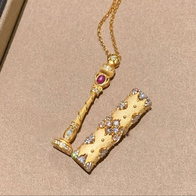 YuanPearl西班牙貴族時尚古典清新淡雅女士項鍊Vintage中古風格 - 项链 - 其他金属 金色