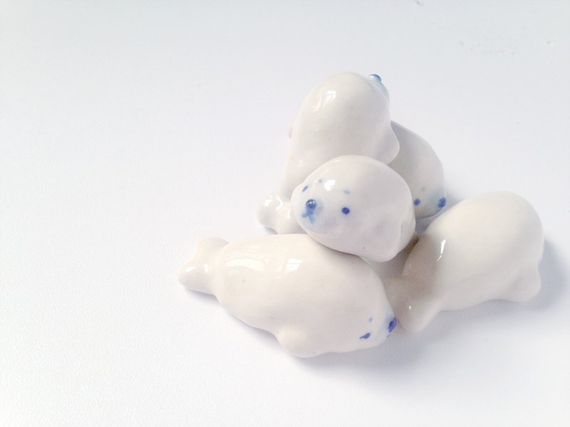 Wednesday水族馆 仆街海豹 摆饰 - 摆饰 - 瓷 白色