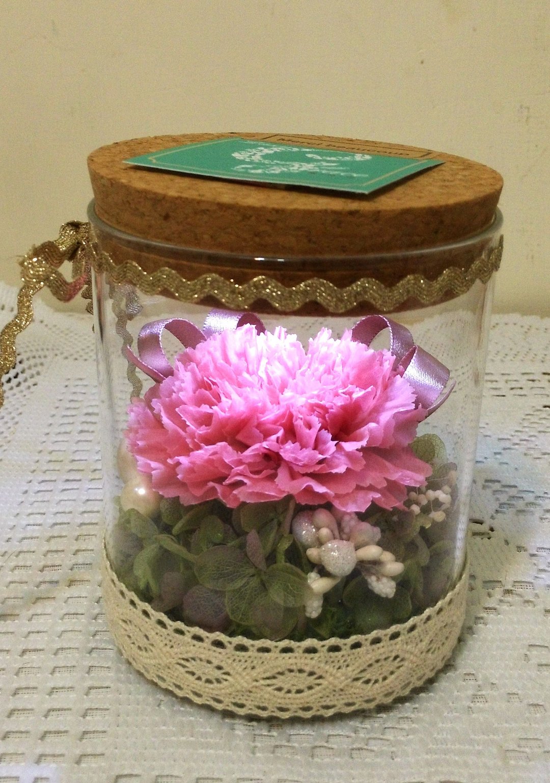  l You light up my life  带灯康乃馨花礼 l 不凋花.恒星花.永生花*礼物*母亲节*感谢*感恩 - 植栽/盆栽 - 植物．花 