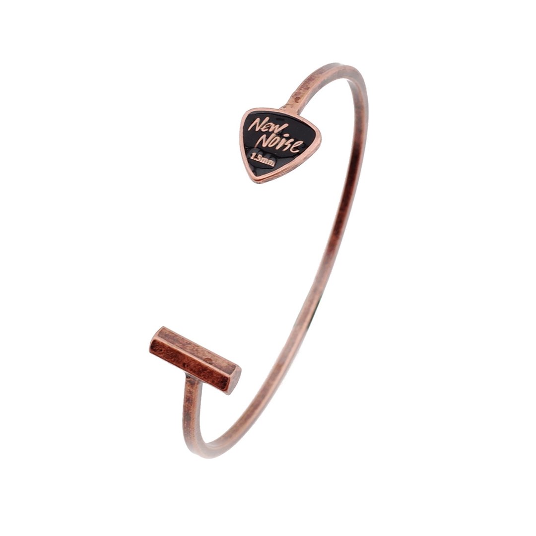 NEW NOISE 音乐饰品实验所-简约六角PICK手镯 (红铜色) Simple hexagonal pick bracelet - 手链/手环 - 其他金属 红色