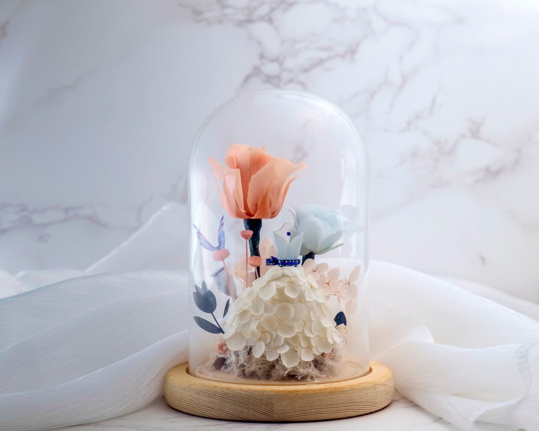 Yes,I do 永生绣球婚纱玻璃花盅 - 摆饰 - 植物．花 