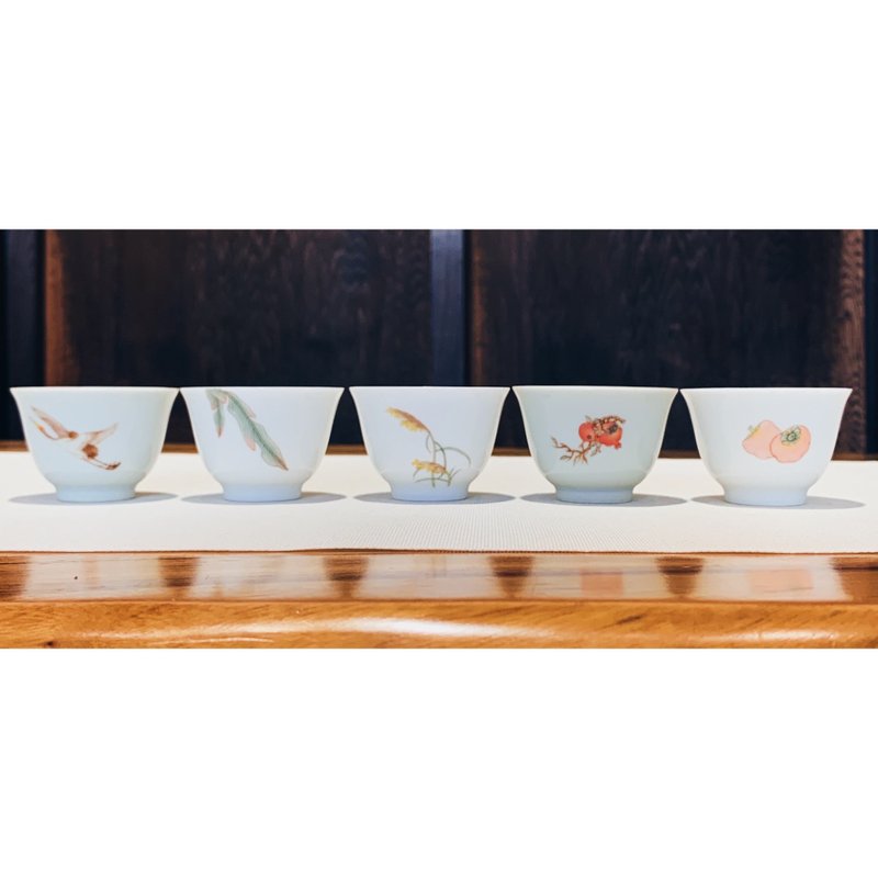 不言美器 釉中彩 清湛闻杯 - 茶具/茶杯 - 瓷 