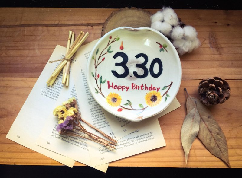 <定制> 心心相印祝贺盘-(纪念日.情人节.生日...) - 浅碟/小碟子 - 其他材质 