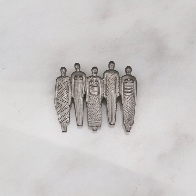 南瓜Vintage。Laurel Burch 1980s 手工 胸针 - 胸针 - 铝合金 