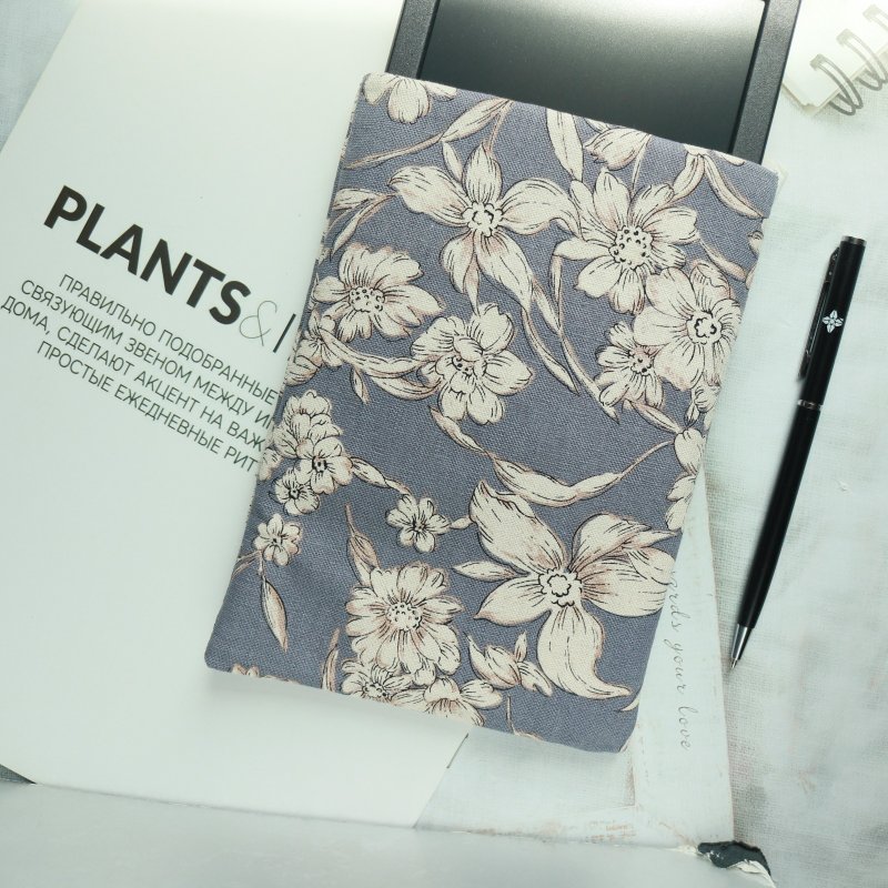 花朵大集合 电子书保护套/电子书平板套/Kobo 6寸保护套/平板保护 - 电脑包 - 棉．麻 