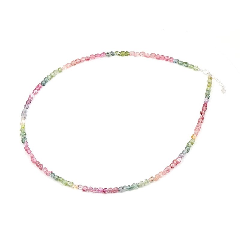 【正佳珠宝】彩碧玺 顶级不定型 马卡龙老矿 8.5g 彩碧玺项链 - 项链 - 半宝石 多色