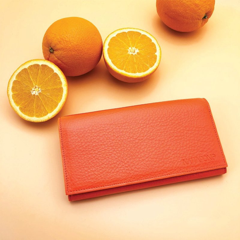 HORA Wallet - 皮夹/钱包 - 真皮 橘色
