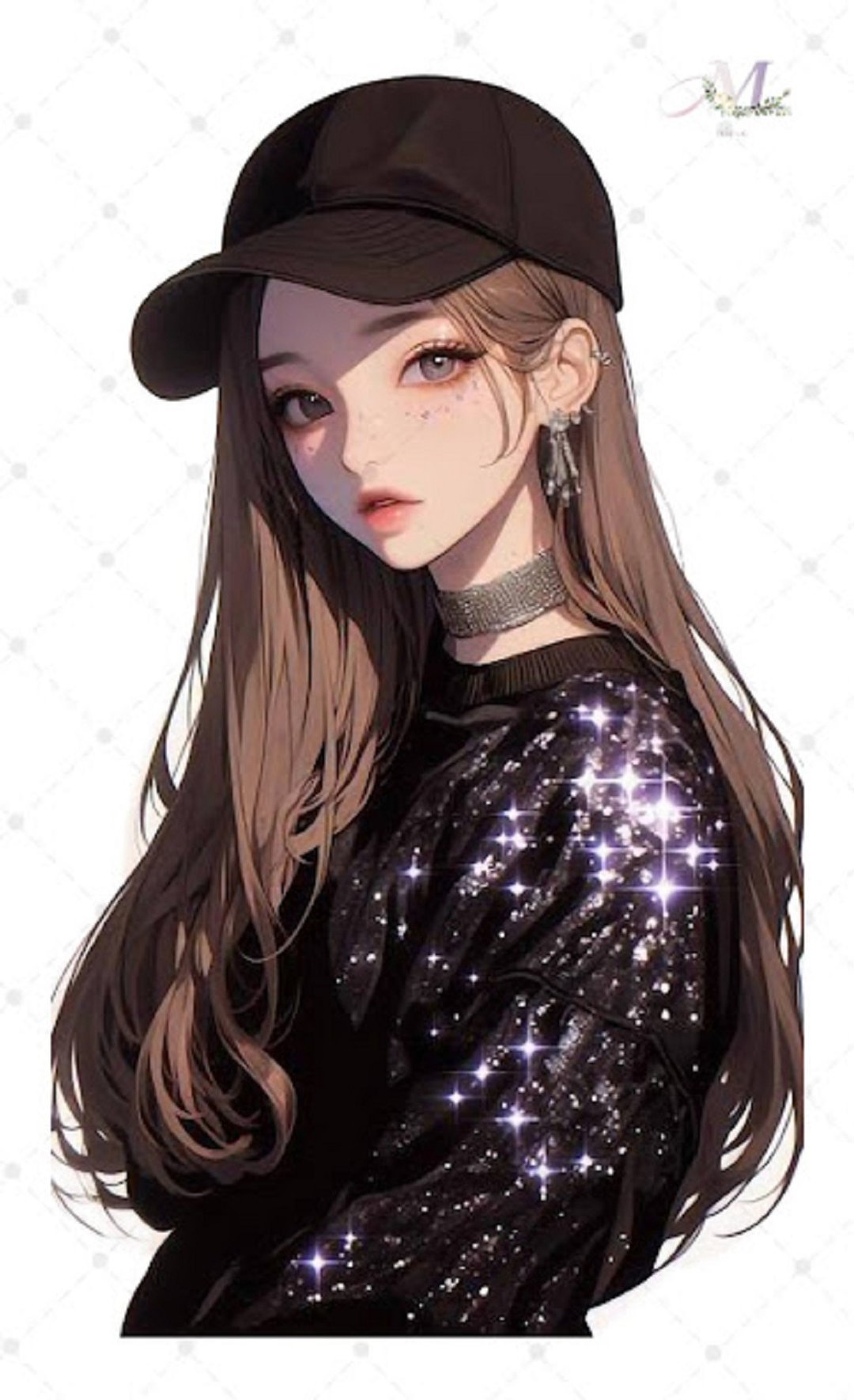 贴纸 original sticker 人物贴纸 原创贴纸 女孩贴纸 装饰贴纸 - 贴纸 - 纸 蓝色