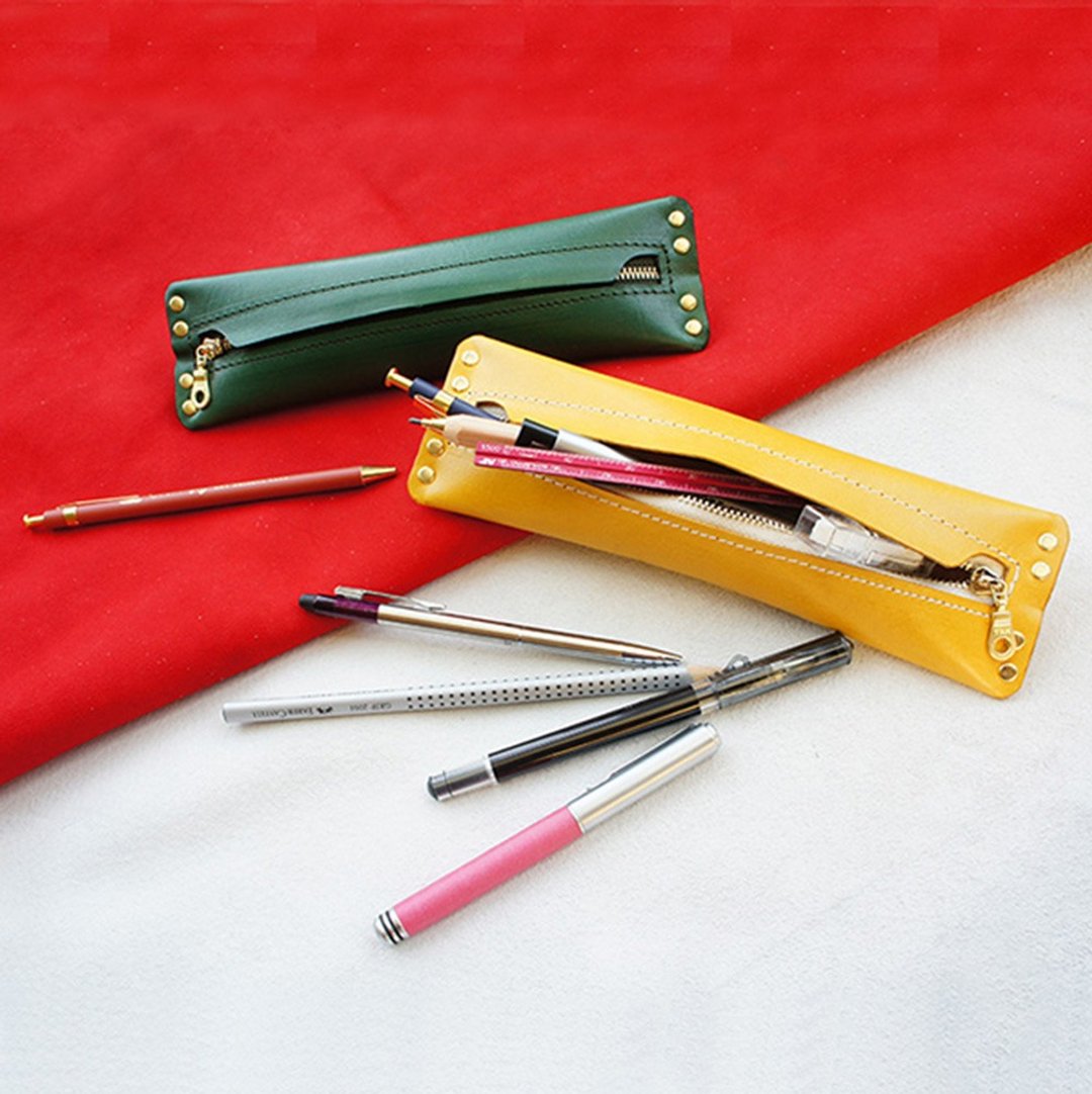 遮唇小容量随身笔盒/笔袋-共8色 礼物 - 铅笔盒/笔袋 - 真皮 多色