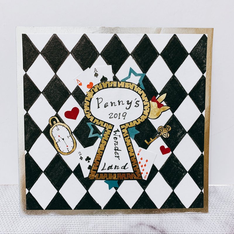 【定制款】佩妮的梦游仙境生日卡片(下单前请讨论) - 卡片/明信片 - 纸 多色