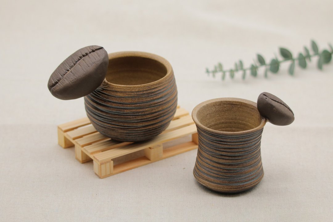 吉吉-大咖小咖 咖啡对杯 - 茶具/茶杯 - 陶 