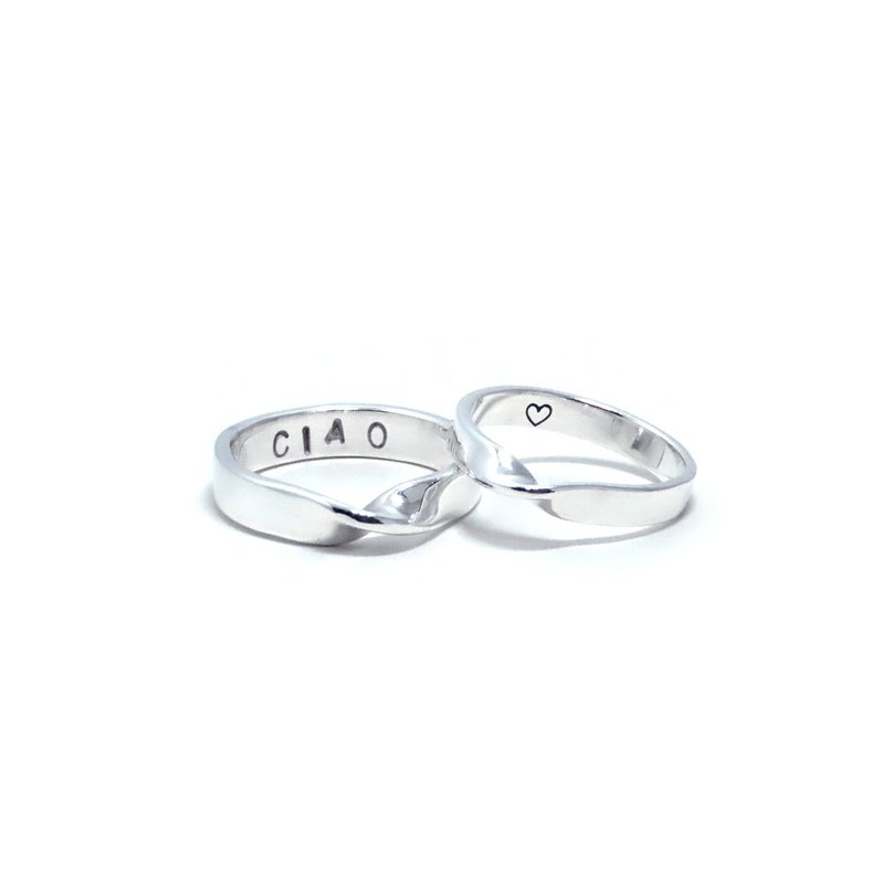 文化币金工手作课程 纯银戒指【无限】莫比乌斯窄版 - 金工/饰品 - 纯银 