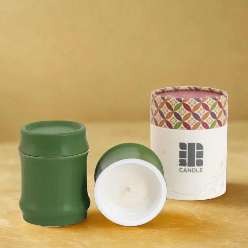 大米蜡烛 天然柚子香型 日本手工 100%日本国产米蜡 可持续环保 - 蜡烛/烛台 - 环保材料 黄色