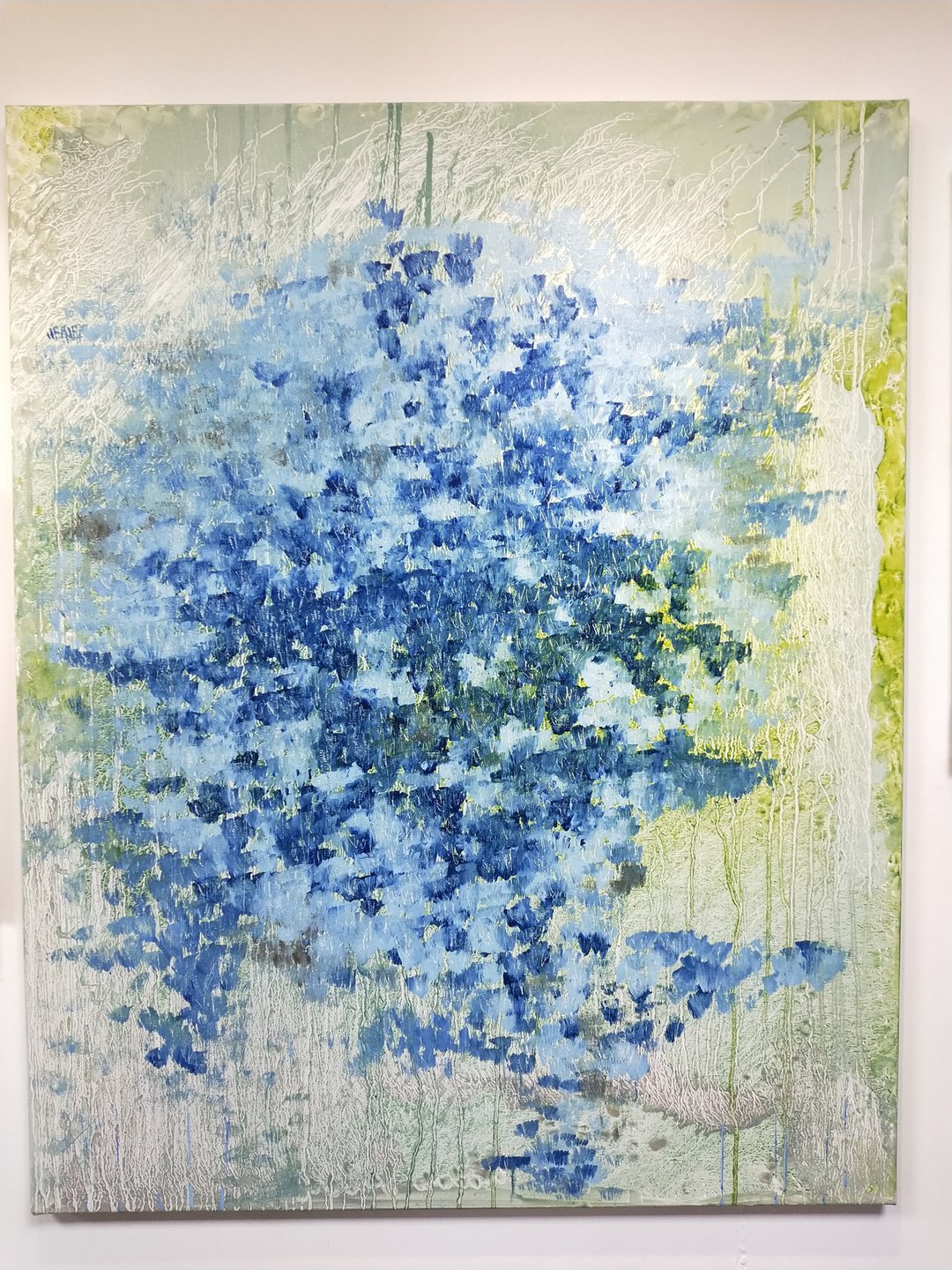 张祺御油画原作。森林在水中遥望。 - 海报/装饰画/版画 - 其他材质 蓝色