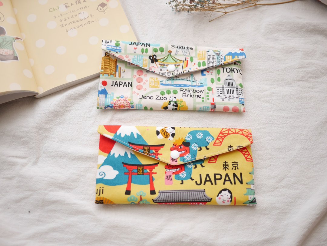 红包袋 存折收纳袋 日本款 - 收纳用品 - 棉 黄色