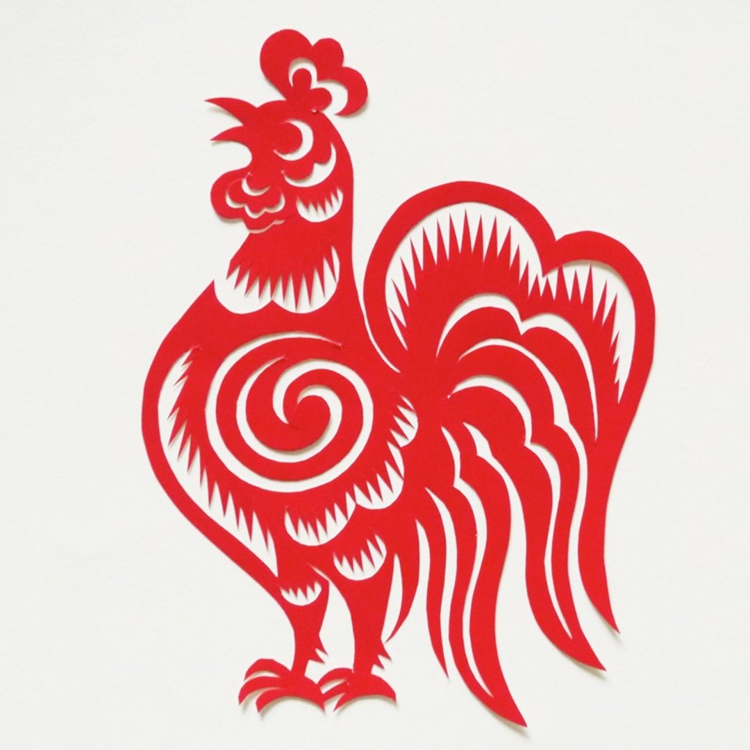 Kirigami Utotori Twelve Chinese Zodiac - 海报/装饰画/版画 - 纸 红色