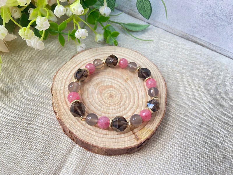 樱花雨/冰曜石/烟紫玛瑙 - 手链/手环 - 半宝石 多色