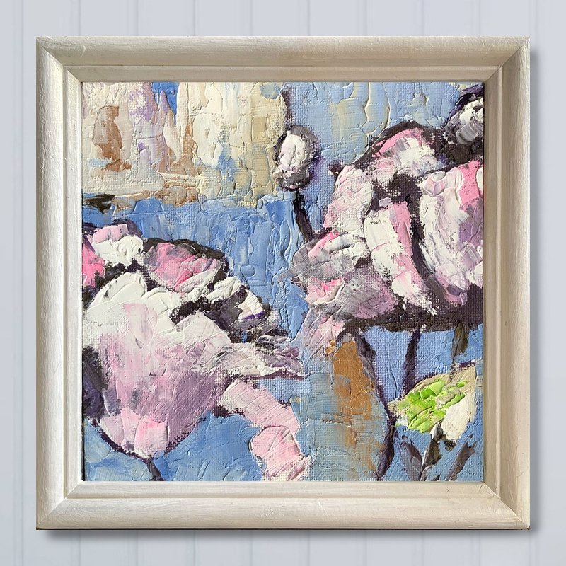 抽象花卉画/手绘油画/家居装饰/裱框艺术 - 海报/装饰画/版画 - 棉．麻 