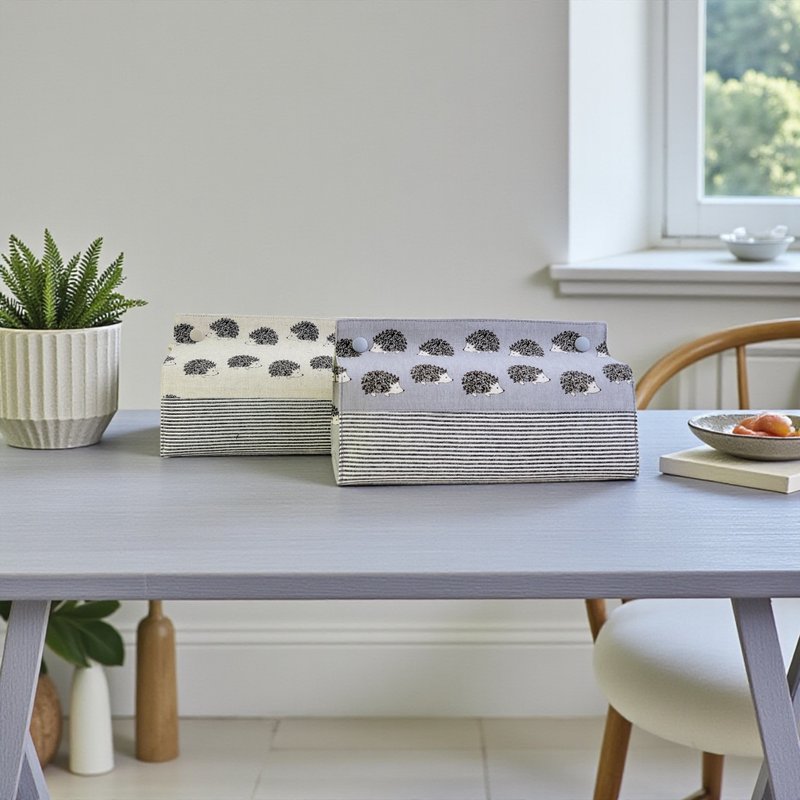 可爱小刺猬面纸盒套 - 纸巾盒 - 棉．麻 