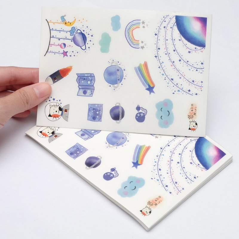 Outer Space Sticker - 贴纸 - 纸 透明