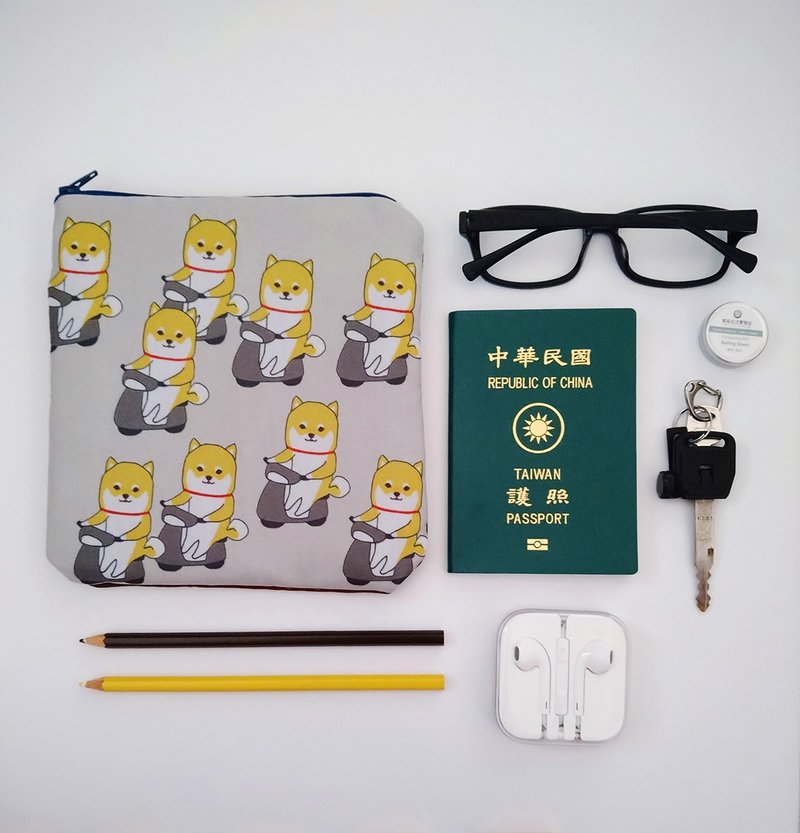 柴犬 拉链款 随身小包 - 其他 - 其他材质 橘色