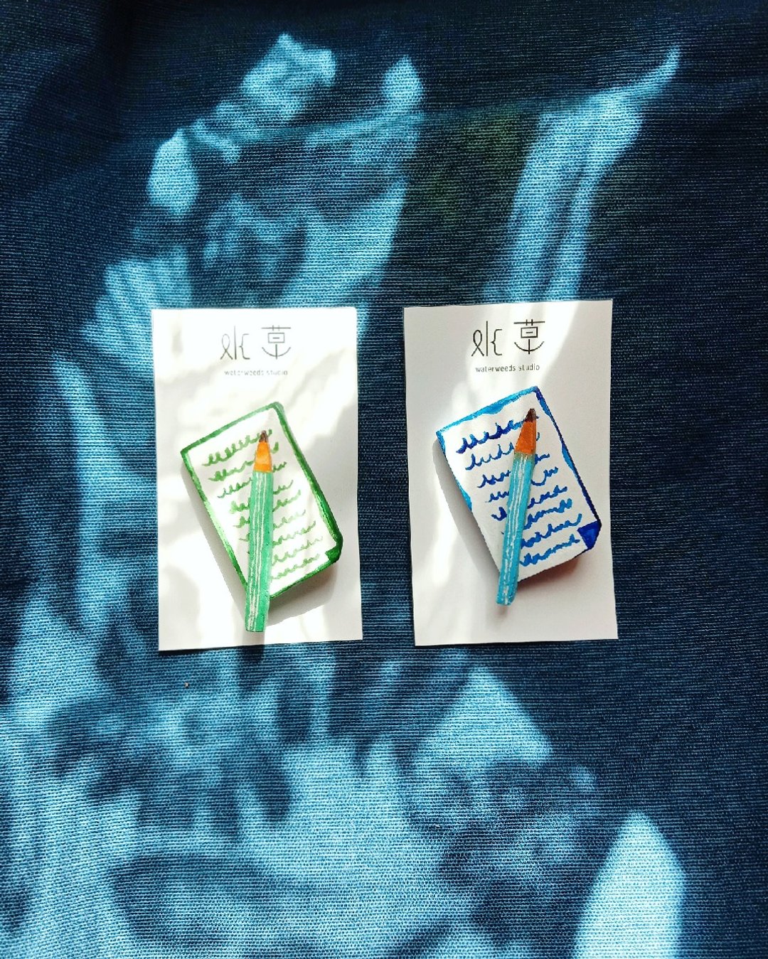 备忘条列 黏土发夹/别针 - 发饰 - 粘土 绿色