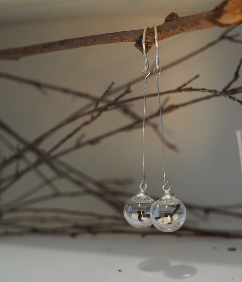 若有音乐 - 耳环 - 耳环/耳夹 - 玻璃 