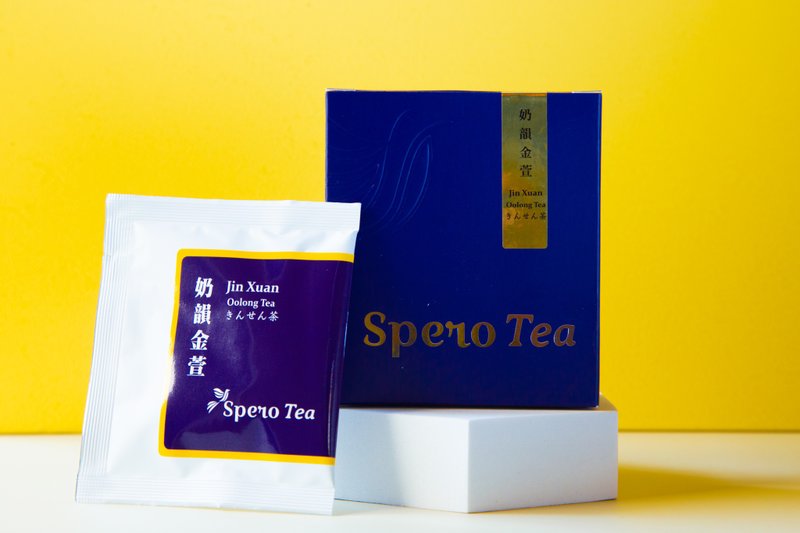 奶韵金萱 原叶三角立体茶包 - 湛蓝盒装8入 - 茶 - 新鲜食材 