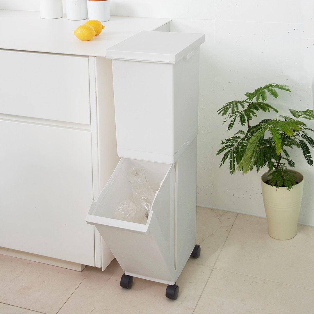 日本TONBO SEPA抗菌双层分类附轮垃圾桶36L - 垃圾桶 - 塑料 