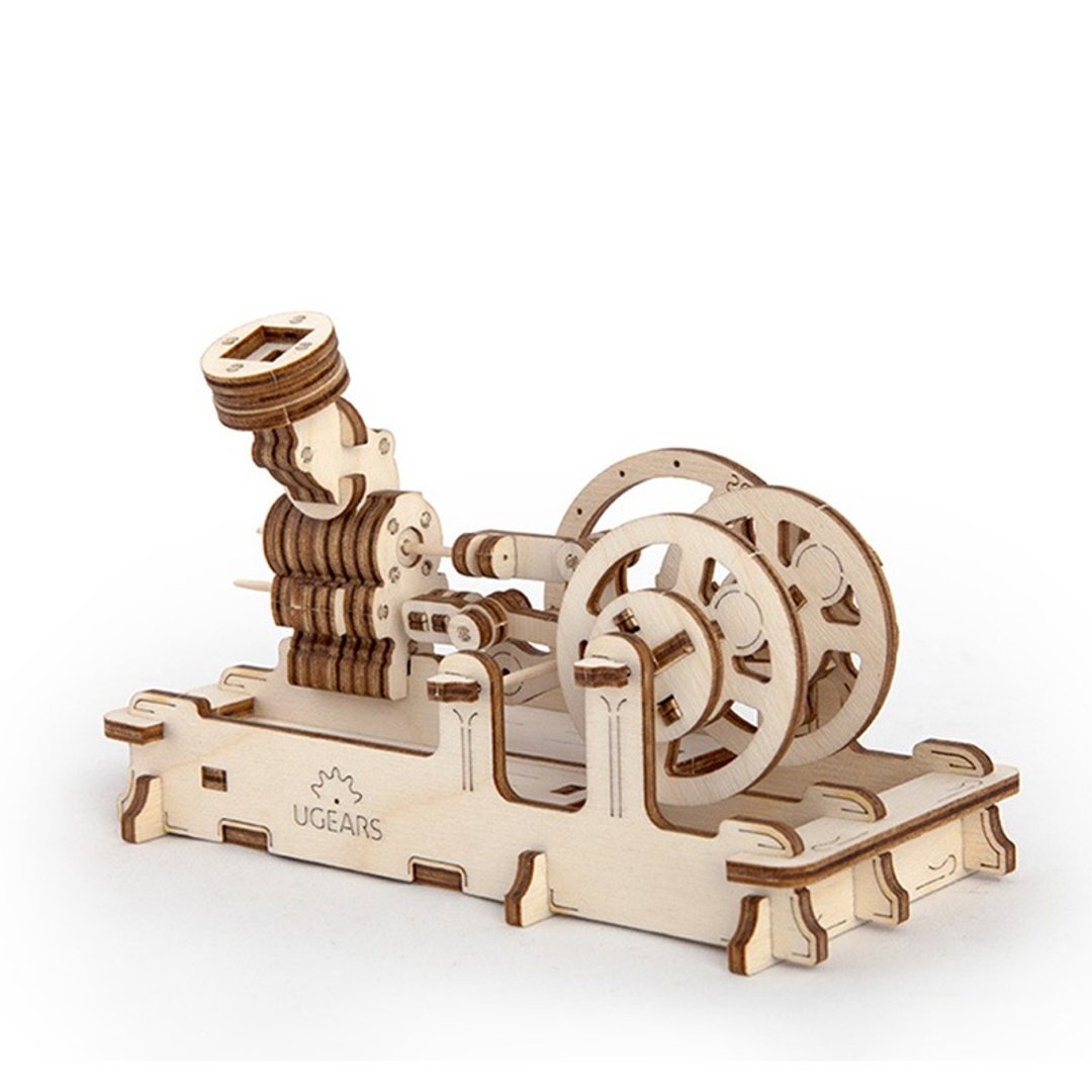 /Ugears/ 乌克兰木制模型 气动引擎 Pneumatic engine - 桌游/玩具 - 木头 卡其色
