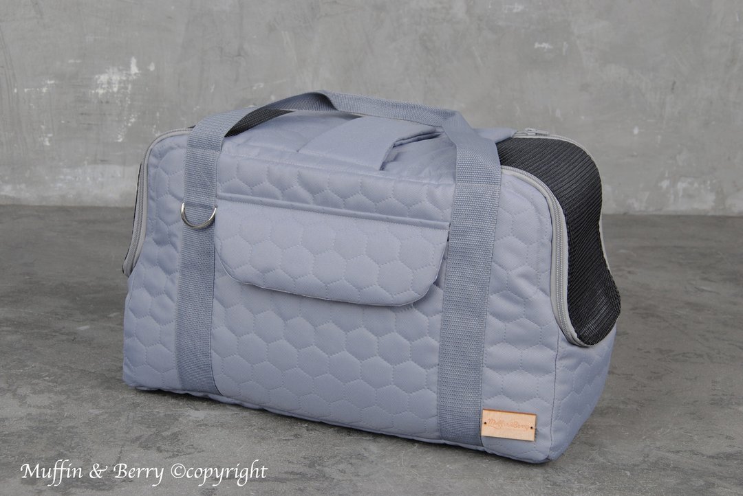 NEW  Pet travel bag HOWARD - 外出包 - 聚酯纤维 灰色