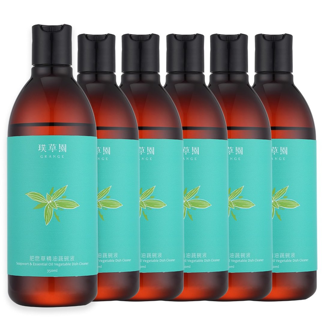 肥皂草精油蔬碗液 六入组 - 厨房用具 - 植物．花 绿色