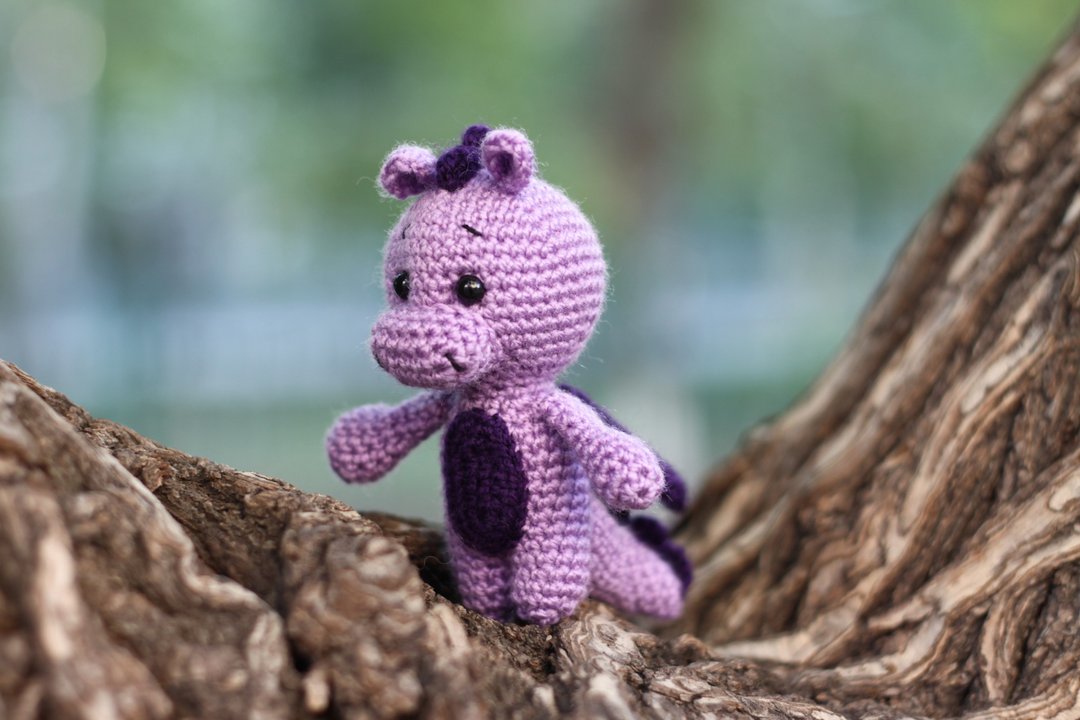 Baby dragon, Fire dragon, Crochet dragon, Crochet dragon Stuffed toy, dragon toy - 玩具/玩偶 - 羊毛 