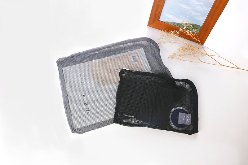 小日子 |  收纳网袋 - 化妆包/杂物包 - 其他材质 灰色