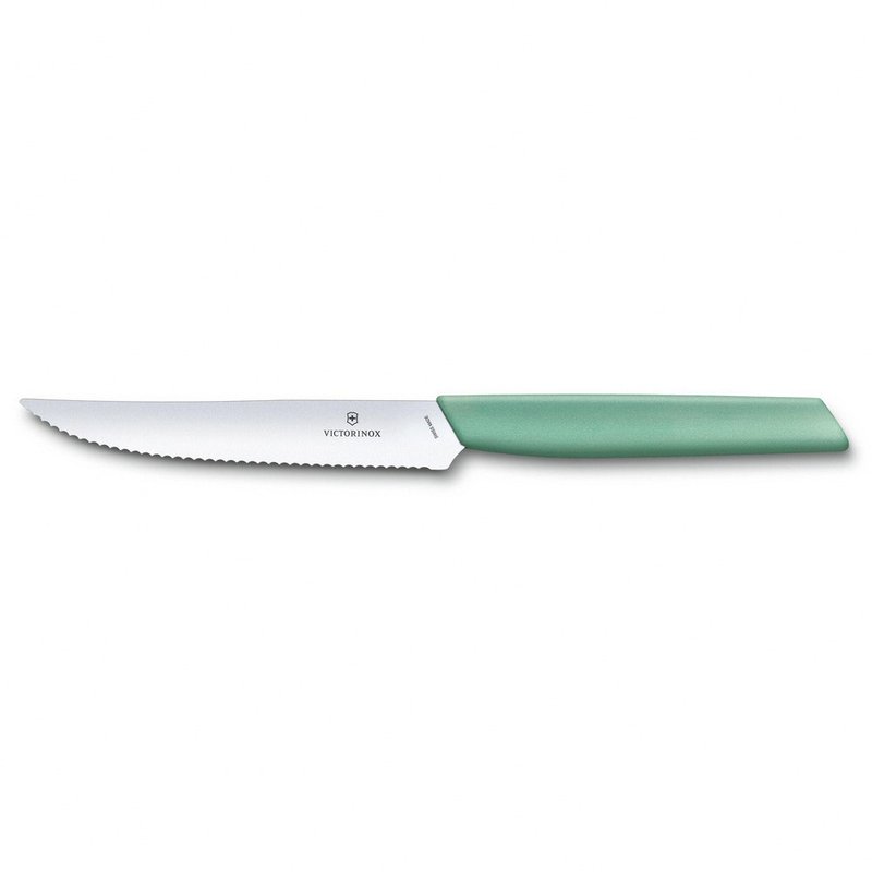 VICTORINOX 瑞士维氏 Swiss Modern 牛排刀 12cm 绿 6.9006.12W41 - 露营用品 - 不锈钢 绿色