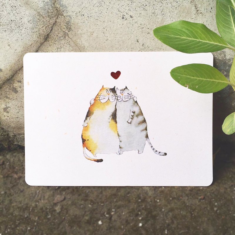 给你一个大大的拥抱    烫金 卡片 明信片 附信封 - 卡片/明信片 - 纸 白色