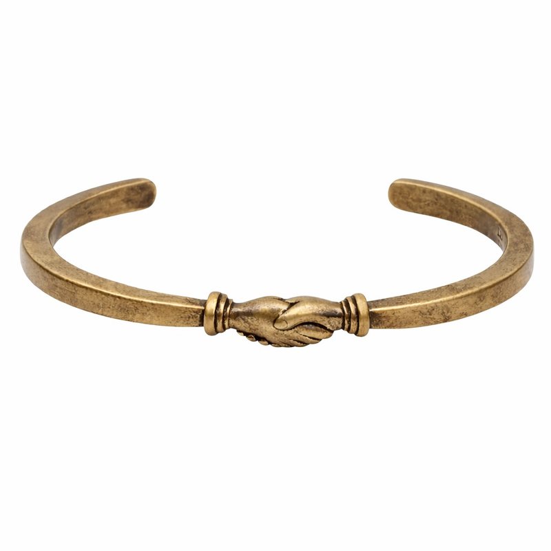 手工纯铜友谊手环 - LHN Jewelry - 手链/手环 - 铜/黄铜 黄色