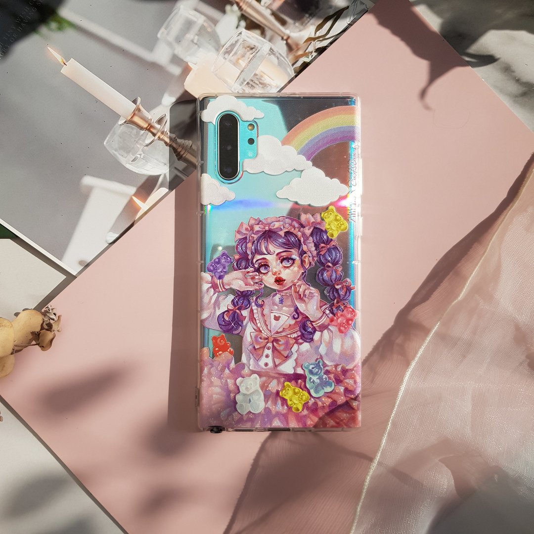 Zihling 联名 小熊软糖与少女 防摔手机壳 ZLAA03 - 手机壳/手机套 - 硅胶 多色