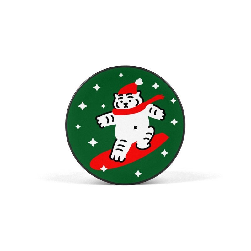 躺肥虎 溜雪板 手机支架 ( 共两款 ) - 手机座/防尘塞 - 塑料 