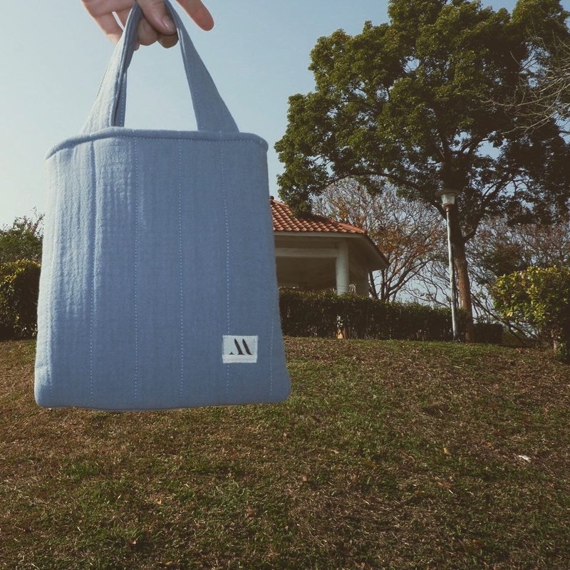 信封式铺棉小提包 - 手提包/手提袋 - 棉．麻 