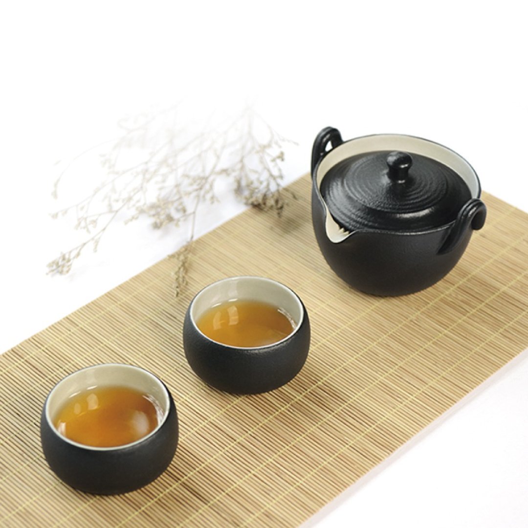 【茶具礼盒】陆宝 陶然盖碗茶组 1壶2杯 茶具组 茶器 - 茶具/茶杯 - 陶 黑色