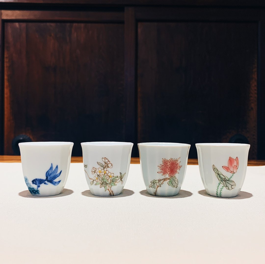 不言美器 釉中彩 事事如意杯 - 茶具/茶杯 - 瓷 