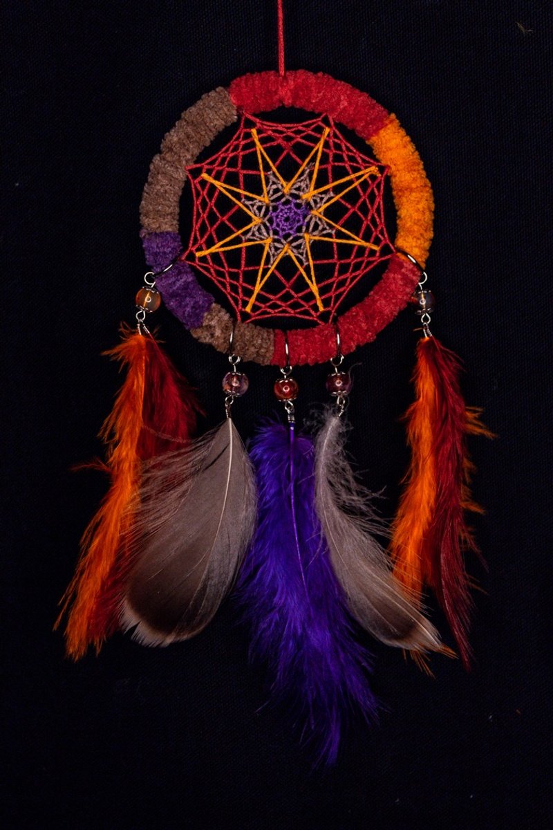 纯手工捕梦网 Handmade Dreamcatcher－【毛绒－图腾】 - 摆饰 - 其他材质 卡其色