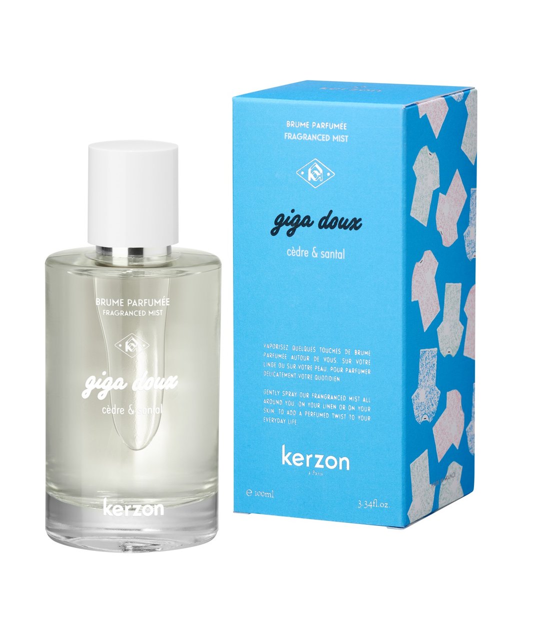 【衣物香氛】KERZON 极致柔软织品呵护香氛喷雾_檀木 100ml - 香薰/精油/线香 - 精油 
