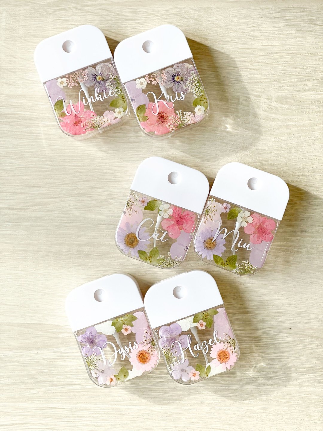 【DIY押花喷雾瓶－框框款】自订名字 定制化 消毒瓶 防疫用品 - 收纳用品 - 塑料 