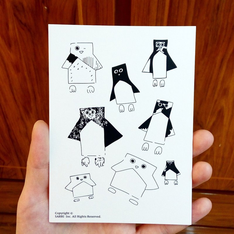 “企鹅们”明信片 生日卡 设计 着色 插画 绘本 卡片 万用卡 艺术 美术 现代 情人 爱 特别 有趣 怪 特色 怪异 可爱 台湾 黄色 好玩 有趣 抢眼 潮 艺术 亮片 闪 酷炫 不一样 名牌 本土 外国人 送礼 礼物 观光 风格 品味 惊喜 美好 旅途 旅行 快乐 幸福 希望 祝福 心 结婚 求婚 送 限定 独家 情人节 感谢卡 感恩 原创 文创 鼓励 postercard birth - 卡片/明信片 - 纸 黄色