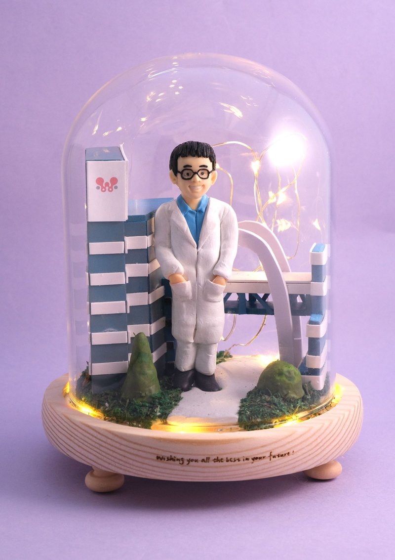 荣休记念小礼品, 可定制名字.提供相片定制人物造型 (各行各业) - 摆饰 - 粘土 