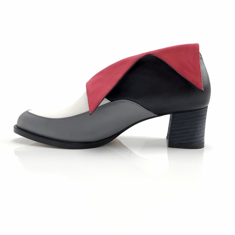 LEADING ROLE | 精灵 | 设计款 | 手工鞋 | 红 - 女款短靴 - 真皮 红色