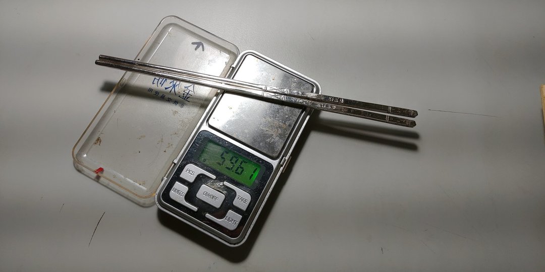 早期老件百岁坊纯银筷重59.61克 - 筷子/筷架 - 纯银 